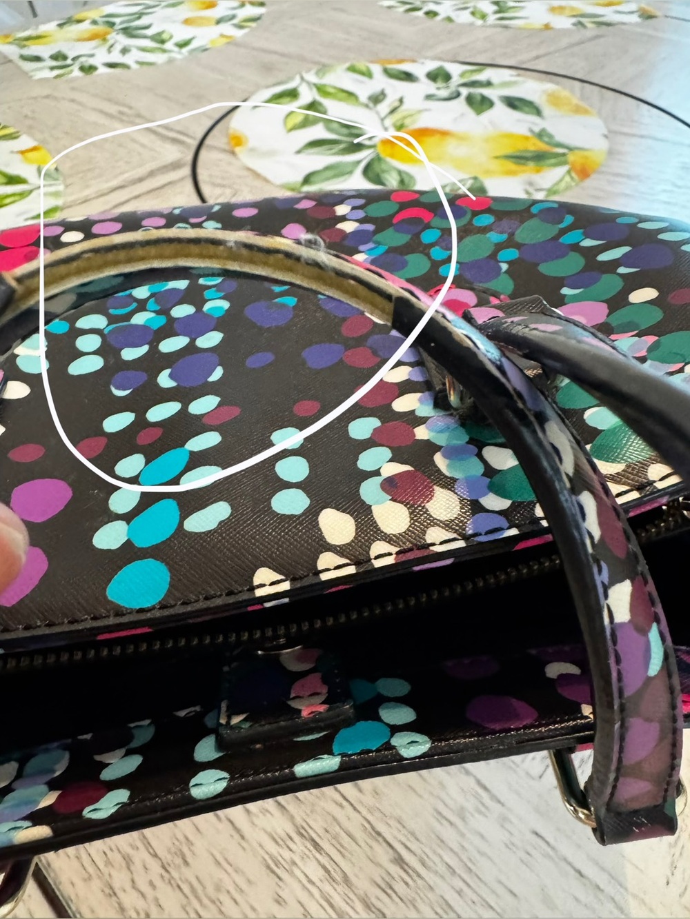 Kate Spade New York Confetti Dot Satchel Crossbody Bag - Picture 14 of 16